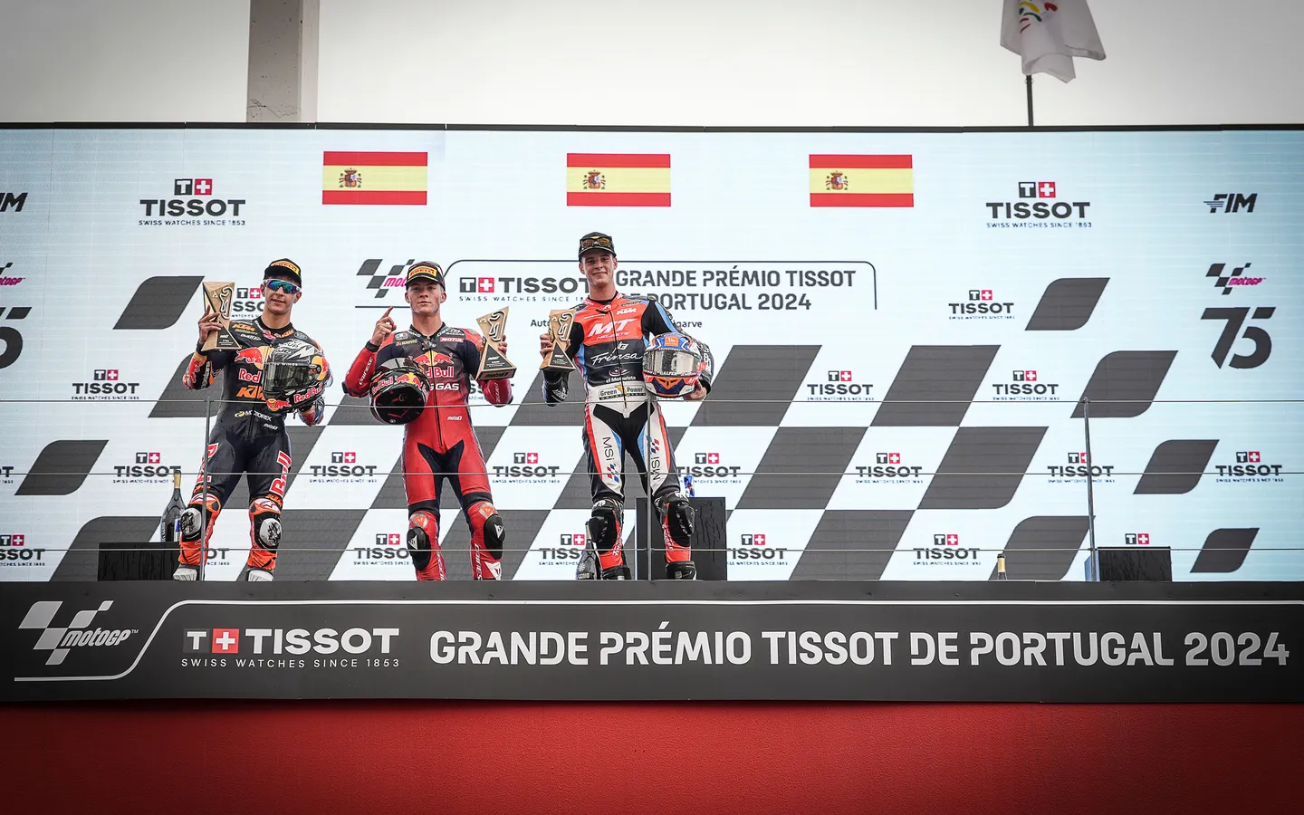 Podio Ivan Ortolá GP Portugal 2024